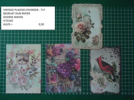 vintage plaatjes serie 11 ( 8 verschillende sets ) - 4