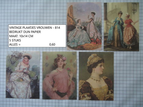 vintage plaatjes serie 12 ( 8 verschillende sets - 2