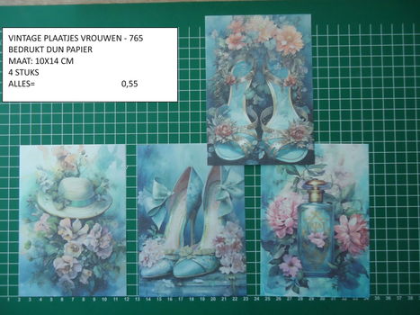 vintage plaatjes serie 12 ( 8 verschillende sets - 5