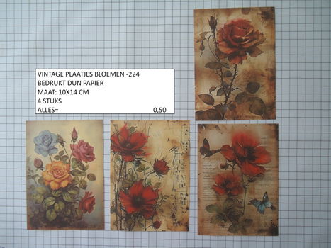 vintage plaatjes serie 12 ( 8 verschillende sets - 7