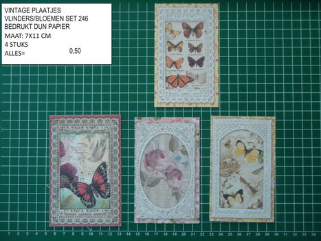 vintage plaatjes serie 13 ( 8 verschillende sets ) - 6