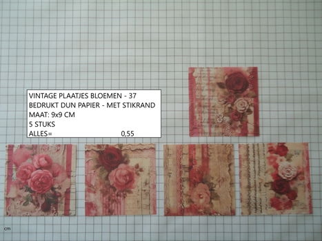 vintage plaatjes serie 14 ( 8 verschillende sets ) - 4