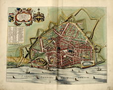 Kaart van Nijmegen - 1652 - overdruk