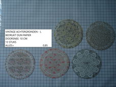 vintage achtergronden - laatste set 13 stuks - eenmalig