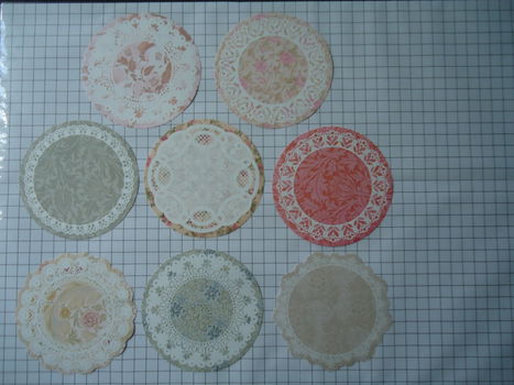 vintage achtergronden - laatste set 13 stuks - eenmalig - 1