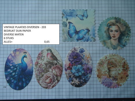 vintage plaatjes diversen 203 - laatste set - eenmalig - 0