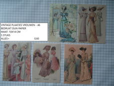 vintage plaatjes vrouwen 46 - laatste set - eenmalig