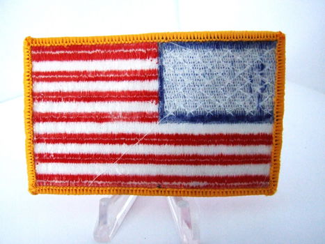 Embleem,Patch,Vlag,US,Army,WWII,Gele,Border - 3