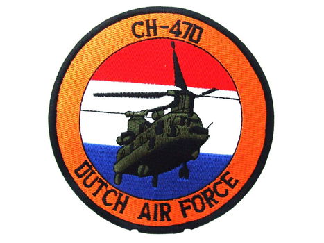 Embleem,Patch,KLU,CH-47D,Dutch,Airforce - 0