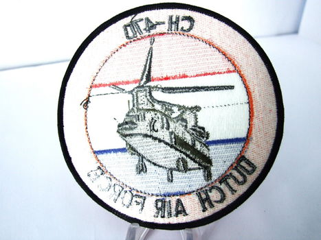 Embleem,Patch,KLU,CH-47D,Dutch,Airforce - 2