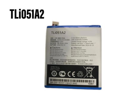 Hoogwaardige vervangbare batterij Alcatel TLi051A2 5150mAh/19.6WH 3.8V - 0