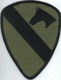 Te koop Patch USA 1e Cavalerie Division,groen,zwart - 0 - Thumbnail