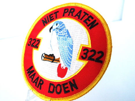 Embleem,Patch,322,Polly,Niet,Praten,Maar,Doen - 1