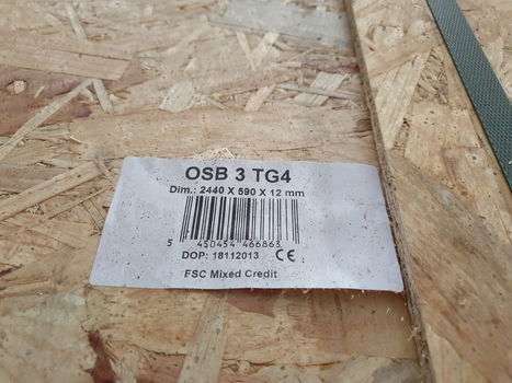 OSB-3 constructieplaten en Berken betonplex 18mm - 2