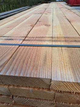 douglas hout voor overkapping balken palen dakbeschot zweedsrabbat planken regels - 2