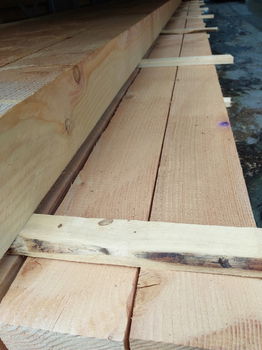 douglas hout voor overkapping balken palen dakbeschot zweedsrabbat planken regels - 4