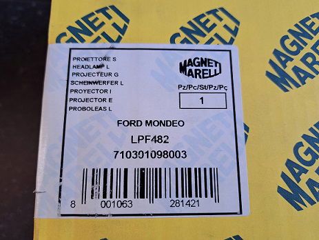 Ford Mondeo MK2 Koplamp Magneti Marelli LPF482 710301098003 Links - 4