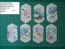 vintage plaatjes hortensia 132 - ½ prijs - laatste set - eenmalig