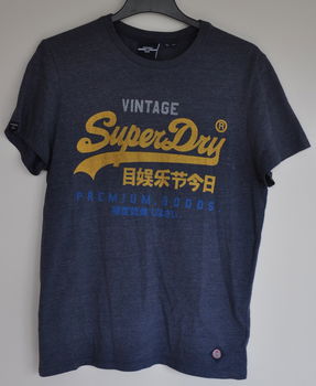 SuperDry t-shirt blauw XL - 0