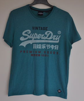 SuperDry t-shirt groen XL - 0