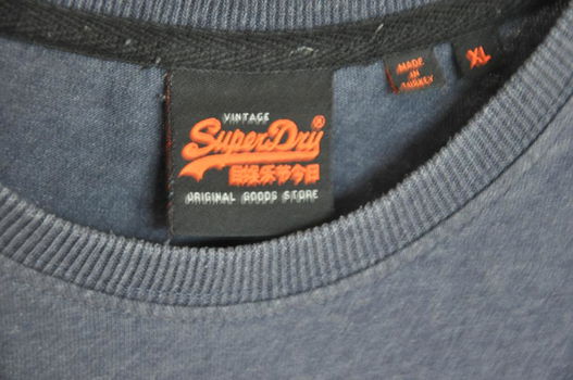 SuperDry t-shirt blauw XL - 2