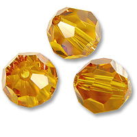 Swarovski 5000 Topaz 6mm 24 Stuk of P.St.