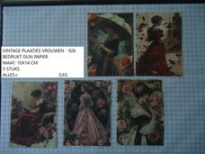 vintage plaatjes vrouwen 926 - laatste set - eenmalig