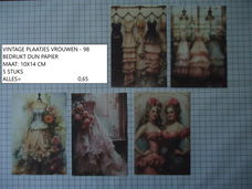 vintage plaatjes vrouwen 98 - laatste set - eenmalig