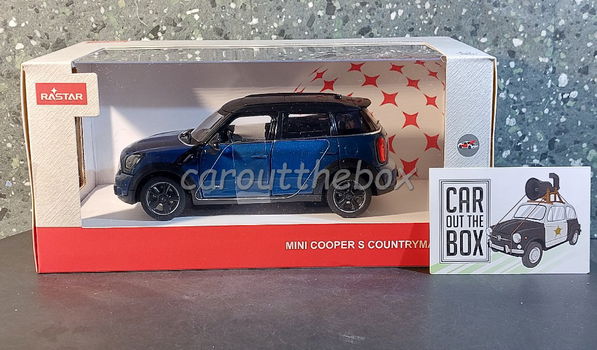 Mini Cooper S Countryman blauw 1:24 Rastar - 3