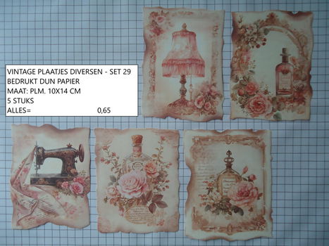 vintage plaatjes diversen 29 - laatste set - eenmalig - 0