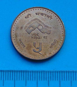 Nepal - 5 rupee 1998 - toerisme - 0