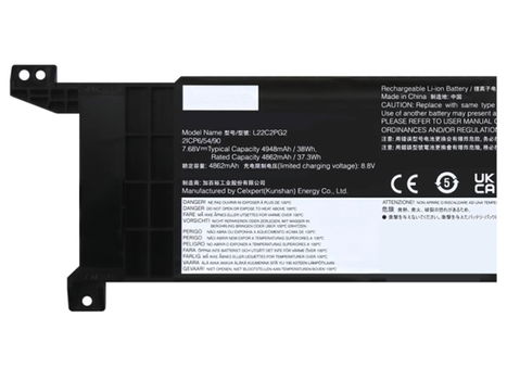 New battery L22C2PG2 4948mAh/38Wh 7.68V for LENOVO ThinkPad V14 V15 gen4 - 0