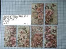 vintage plaatjes vlinders 47 - laatste set - eenmalig