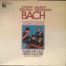 LP - Bach * Friedemann - Sonaten - Michio Kobayashi, Heinz Holliger, Aurèle Nicolet