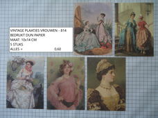 vintage plaatjes vrouwen 814 - laatste set - eenmalig