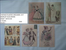 vintage plaatjes vrouwen 817 - laatste set - eenmalig