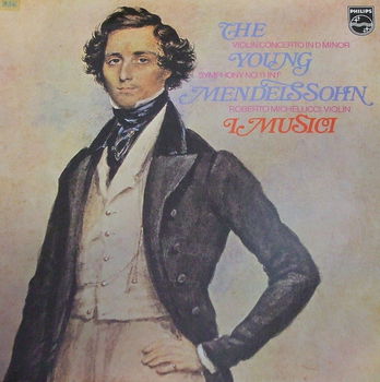 LP - Mendelssohn - I Musici, Roberto Michelucci, viool - 0