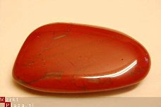 #67 Rode Jaspis Red Jasper Knuffel trommelsteen