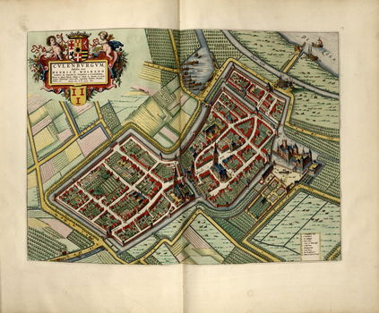 Kaart van Culemborg - 1652 - overdruk - 0