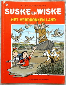 Strip Boek, Suske en Wiske, Het Verdronken Land, Nr.263, Standaard Uitgeverij, 2000.(Nr.1)