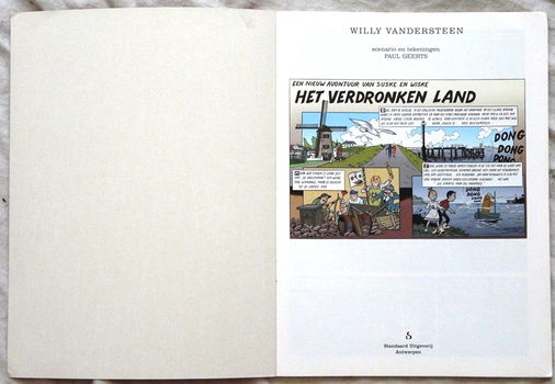 Strip Boek, Suske en Wiske, Het Verdronken Land, Nr.263, Standaard Uitgeverij, 2000.(Nr.1) - 1