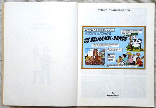 Strip Boek, Suske en Wiske, De Belhamel-Bende, Nr.189, Standaard Uitgeverij, 1982.(Nr.1) - 1