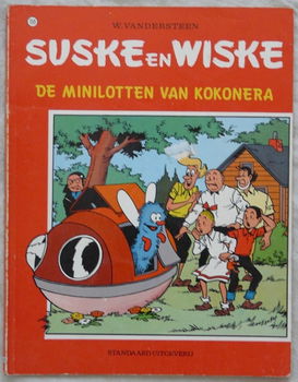 Strip Boek, Suske en Wiske, De Minilotten Van Kokonera, Nr.159, Standaard Uitgeverij, 1976.(Nr.1) - 0