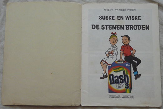 Strip Boek, Suske en Wiske, De Stenen Broden, Reclame uitgave: Dash 3, 1984.(Nr.2) - 1