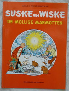 Strip Boek, Suske en Wiske, De Mollige Marmotten, Reclame uitgave: Milky Way, 1995.(Nr.1)