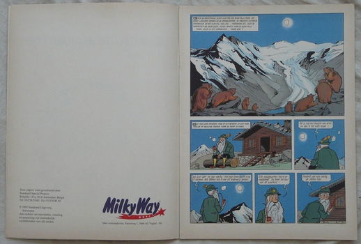 Strip Boek, Suske en Wiske, De Mollige Marmotten, Reclame uitgave: Milky Way, 1995.(Nr.1) - 1