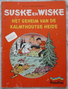 Strip, Suske en Wiske, Het Geheim Van De Kalmthoutse Heide, Reclame uitgave: Presto Print, 1981.(1) - 0