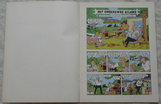 Strip Boek, Suske en Wiske, Het Onbekende Eiland, Nr.2, Reclame uitgave, 1999.(Nr.1) - 1