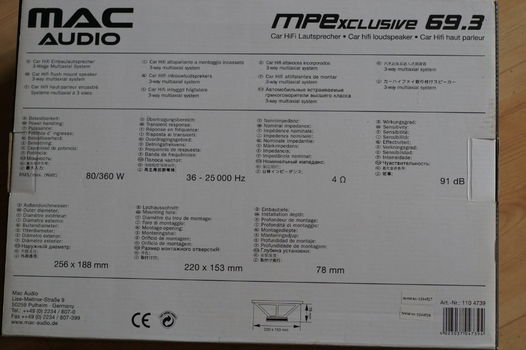 MAC audio, luidsprekers auto 360 W !! - 1