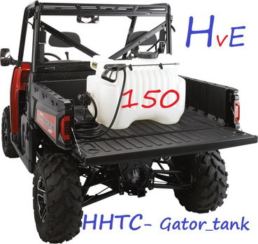 HHTC- Pick-up_tank e/o Gator_tank 150 Liter / 40 Gallons / 12 Volt - 0